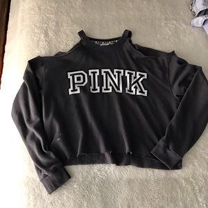 Grey cropped sweater